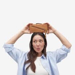 Free People Distressed Vegan Wallet, NWT